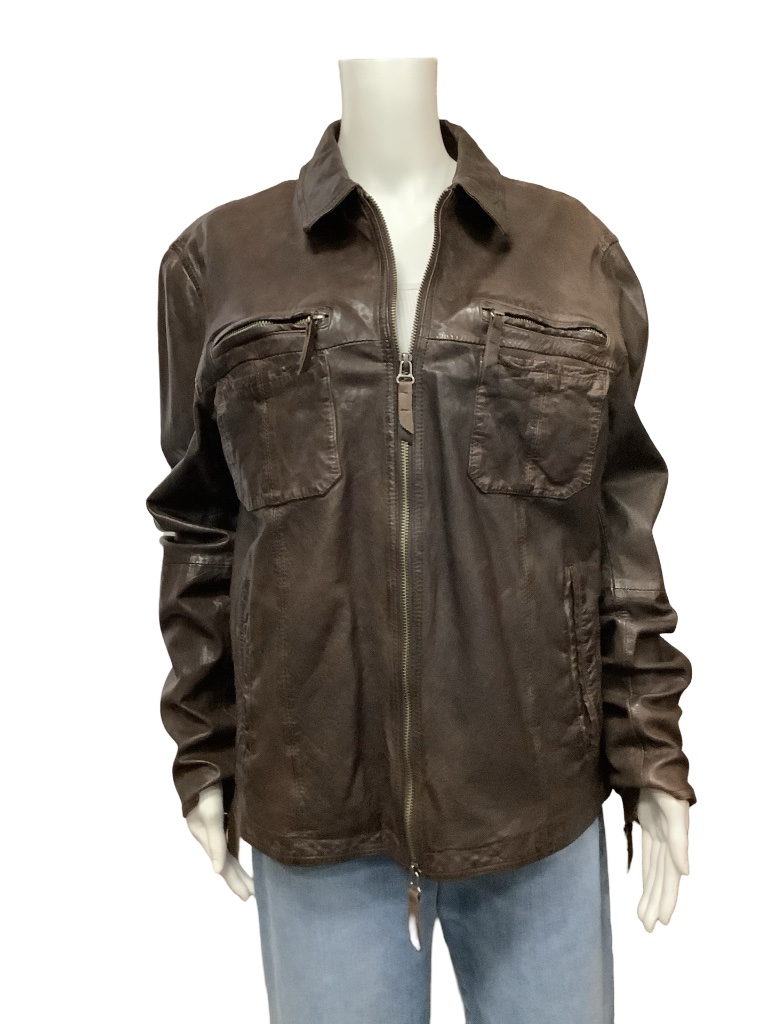 Mezlan Leather Jacket W/Tags Size: 3xl